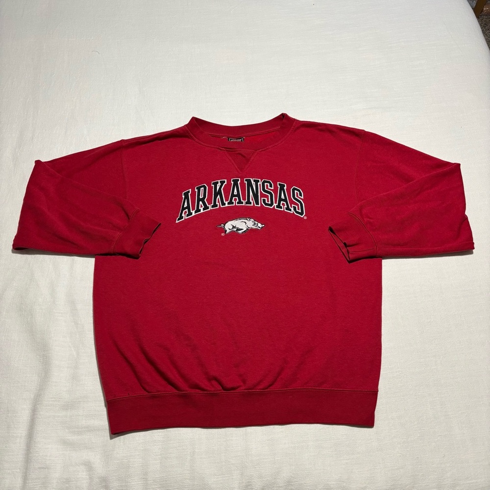 Vintage Genuine Stuff Arkansas Razorbacks Crew Sweatshirt